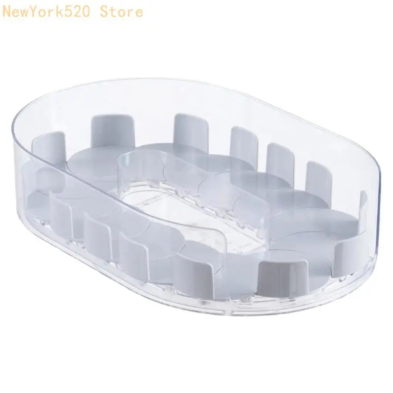 PET Refrigerator Organizer Box with Adjustable Dividers