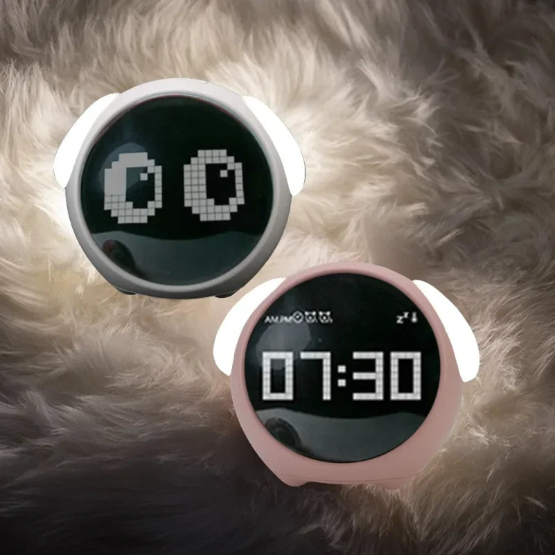 Kids LED Alarm Clock with Night Light & Thermometer