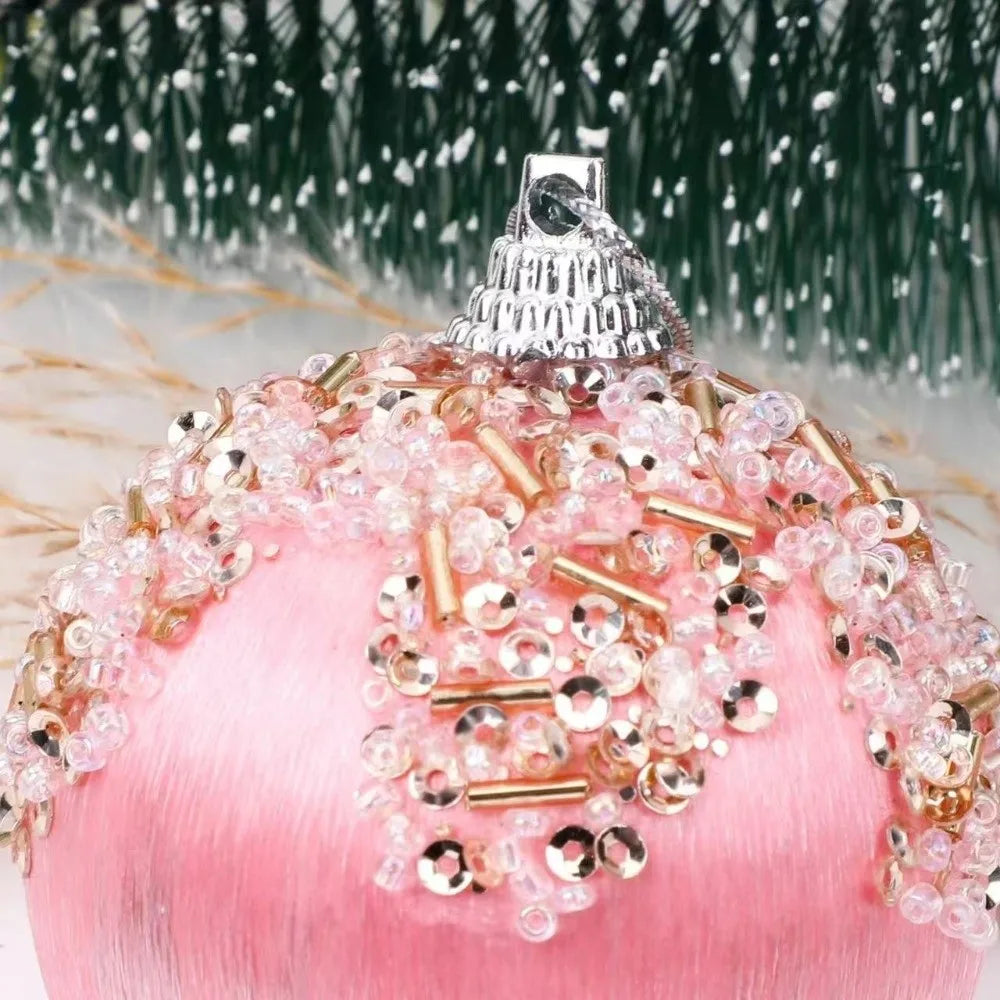 16-Pc Silk Christmas Ball Ornaments Set – 6cm Special-Shaped