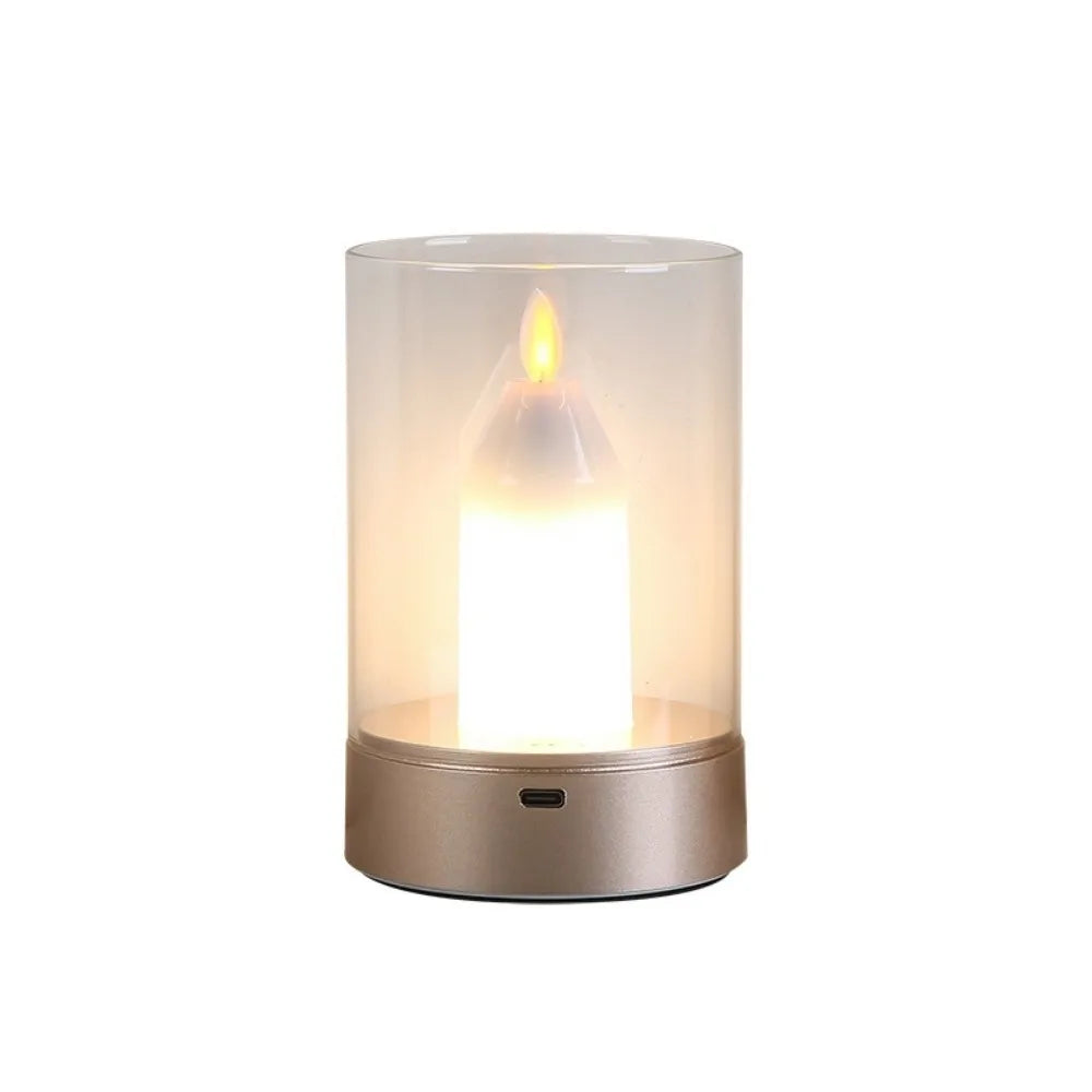 Flameless LED Candle Night Light – Dimmable Warm White Sensor