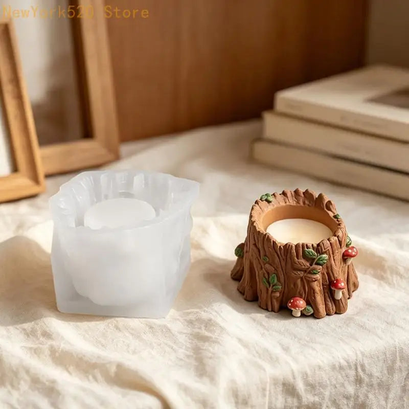 Tree Stump Silicone Mould for Resin, Concrete & Wax Casting