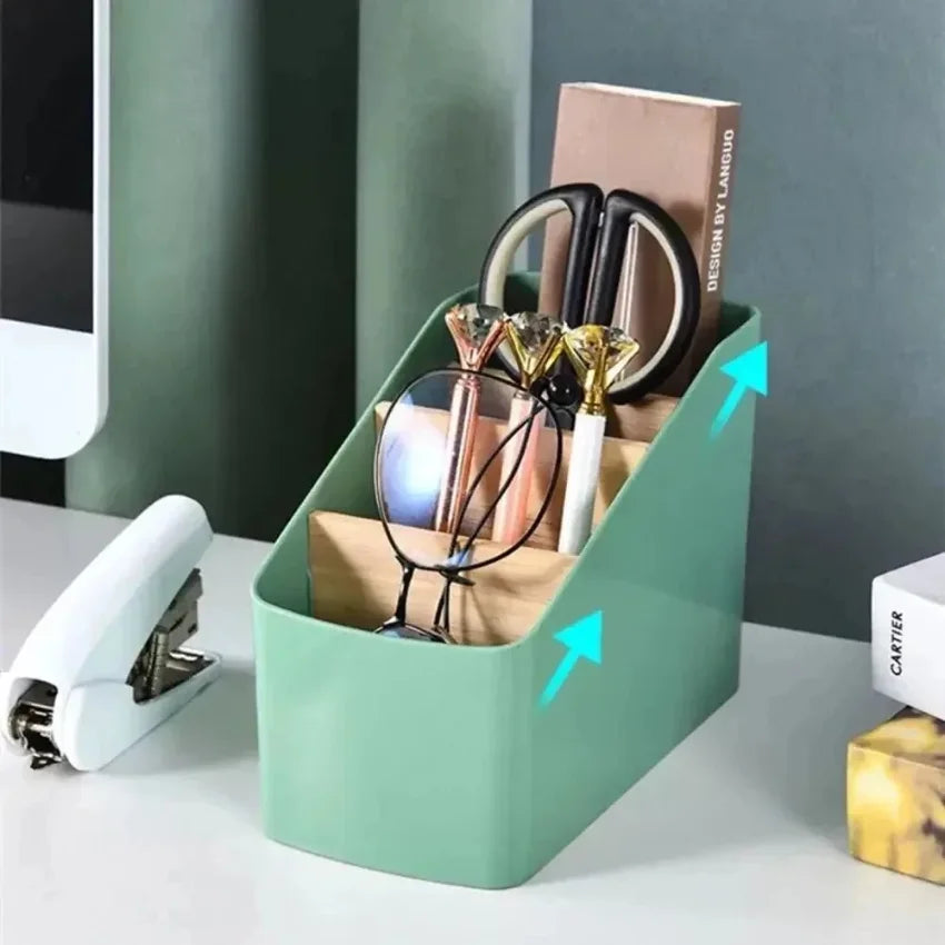 Remote Control Organizer & Multipurpose Desktop Storage Box