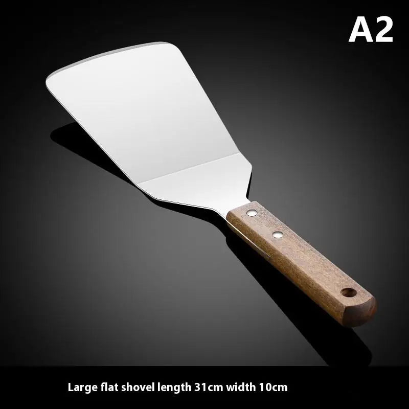 Stainless Steel Cake Spatula with Wooden Handle | Baking Tool
