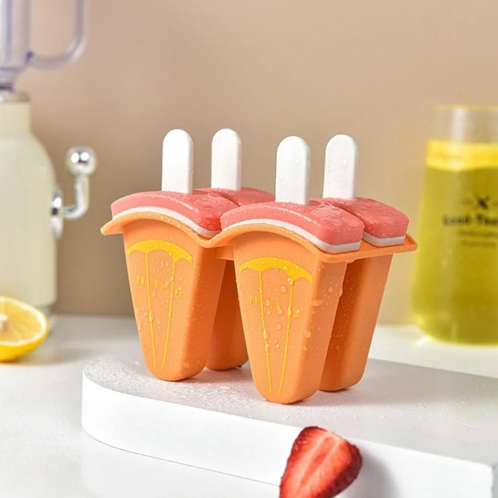 Watermelon Popsicle Molds 4/6 Grid Reusable Food-Grade DIY