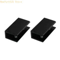 2-Pack Aluminum Glass Shelf Brackets Wall-Mount Clamps