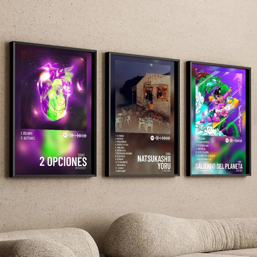 Self-Adhesive Waterproof Art Poster for Bar, Café & Home Decor