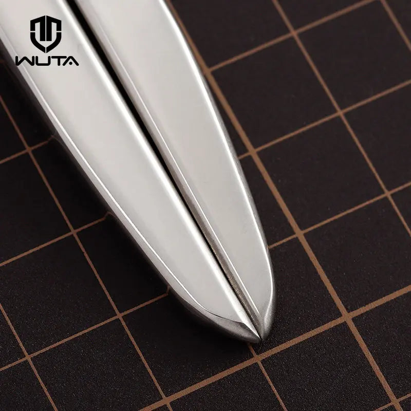 Stainless Steel Adjustable Leather Spacing Gauge & Wing Crimper