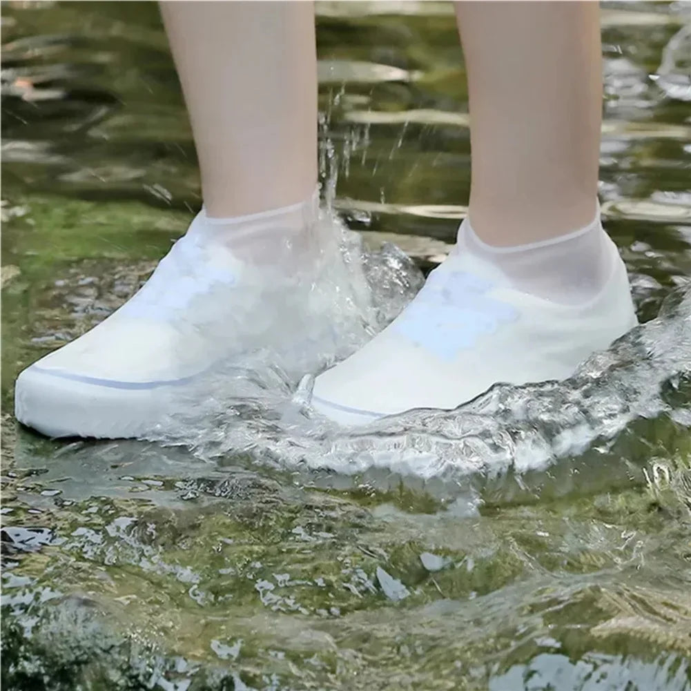 Silicone Waterproof Rain Shoe Covers – Non-Slip Overshoes M/L