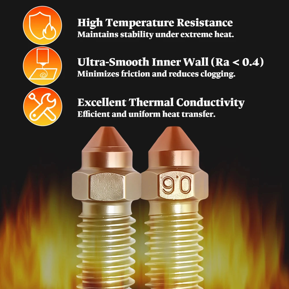 High-Speed Nozzle 0.2–0.8mm for Elegoo Centauri Carbon Hotend