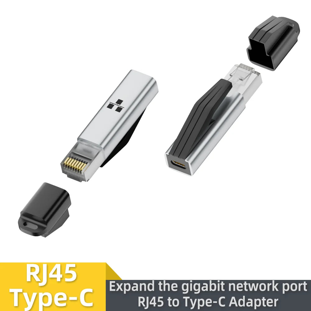 USB-C to Gigabit Ethernet Adapter 1000Mbps RJ45 Converter