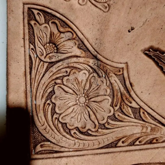 3D Arabesque Corner Flower Leather Embossing Mold – Aluminum