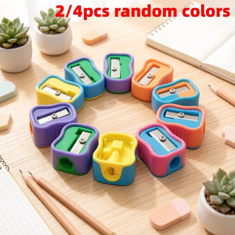 Color Pen Roller & Pencil Sharpener Set 2/4pcs – School Supplies