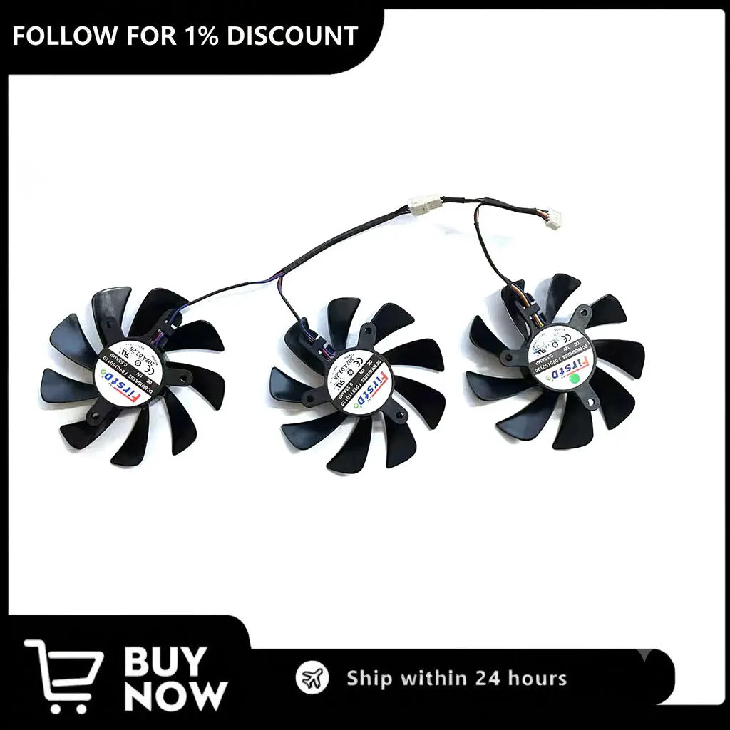 85MM GPU Fan for RX6750 GRE 12GB – FD9015U12D 4PIN Replace