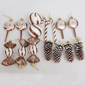 15-Pc Candy Cane Christmas Ball Ornaments – Xmas Tree Decor