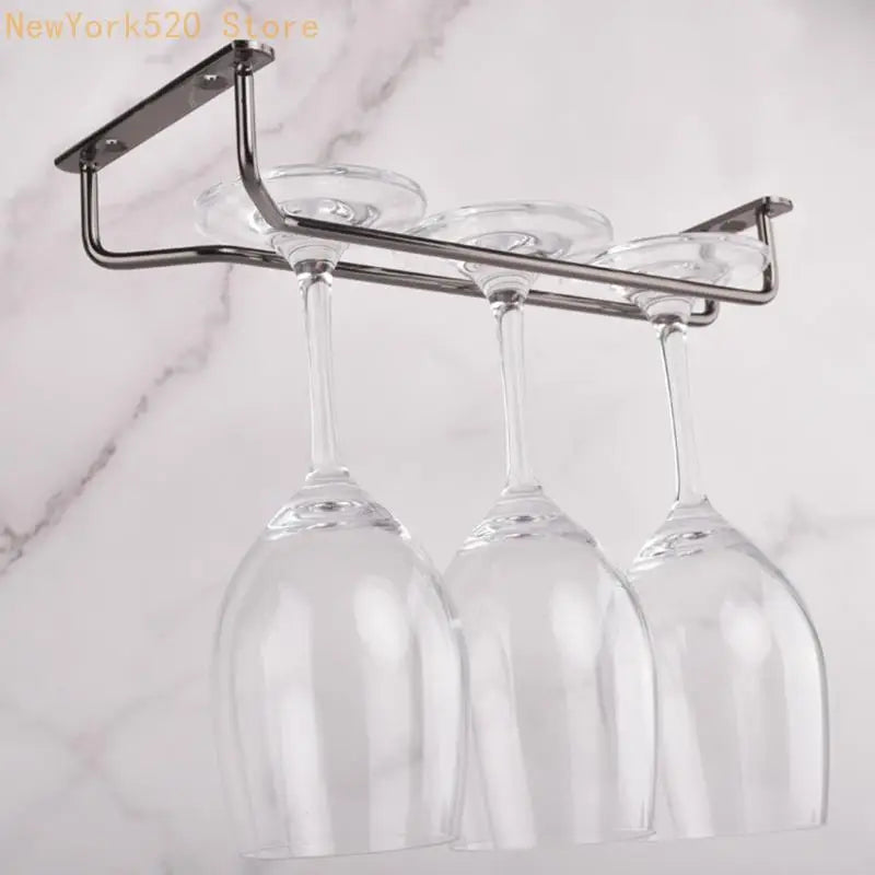 Under Cabinet Wine Glass Rack – Hanging Stemware Holder