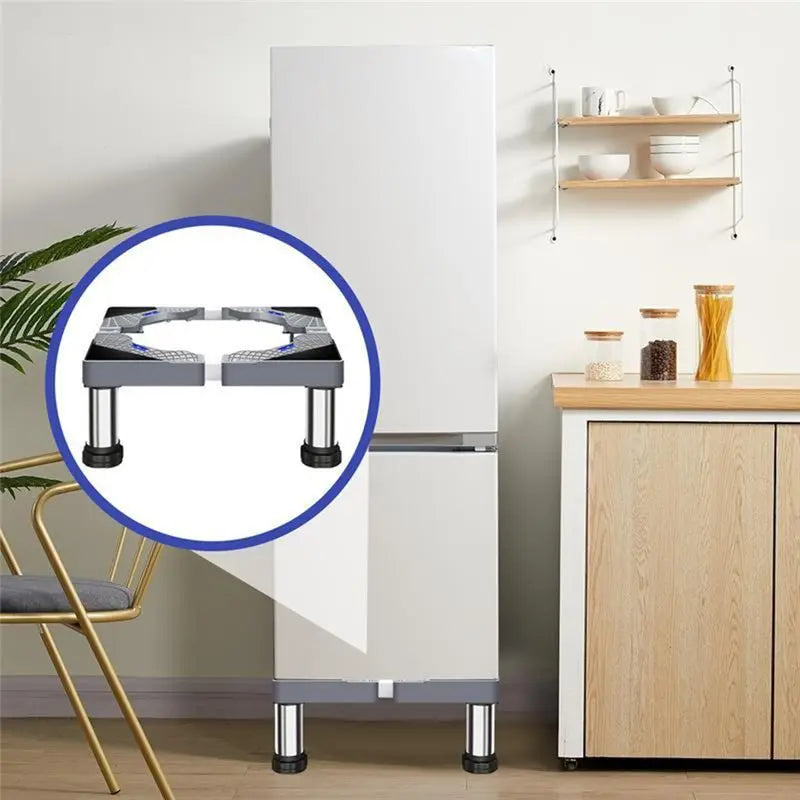 Stainless Steel Washing Machine & Fridge Riser Stand