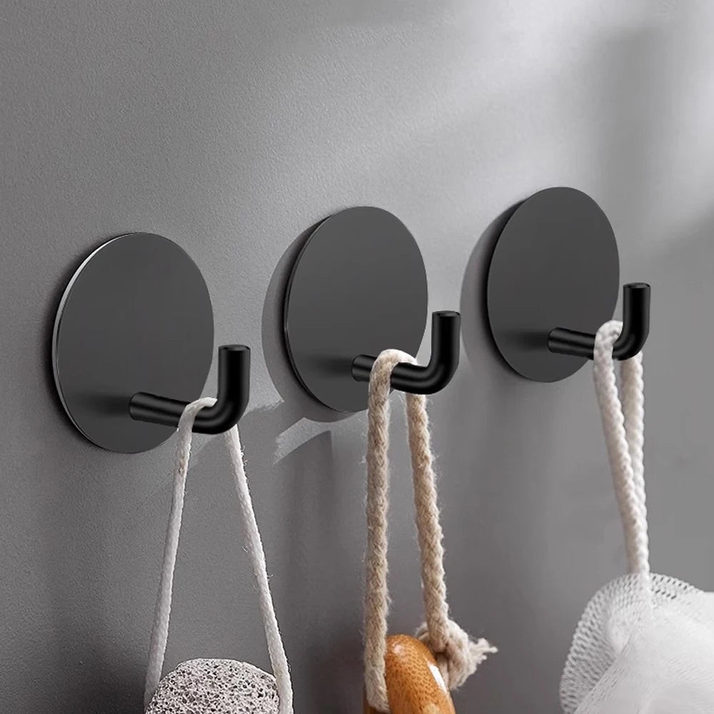 Circle Self-Adhesive Stainless Steel Wall Hook | No-Drill