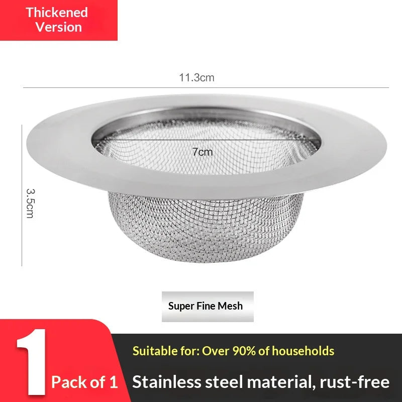 Stainless Steel Fine Mesh Sink Strainer & Drain Filter