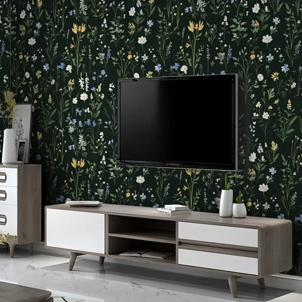 French Floral Peel & Stick Wallpaper – Removable PVC Sticker