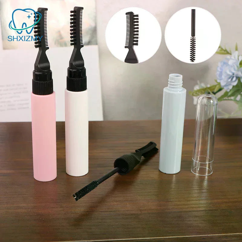 10ml Dual Brush Refillable Eyebrow Gel & Mascara Empty Tube