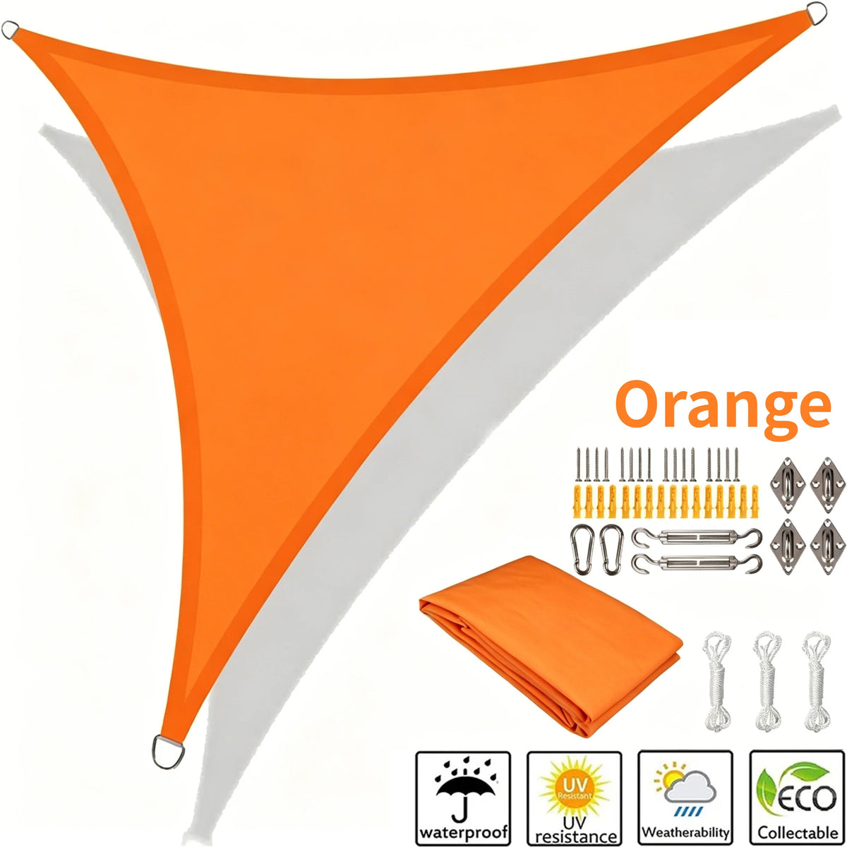 Waterproof Triangle Sun Shade Sail 5x5x5/5x5x7M – 98% UV Block