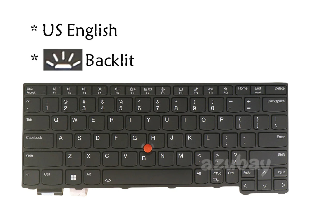 Backlit Keyboard for Lenovo ThinkPad L13 Gen 3 & Gen 4 – AZUBAY