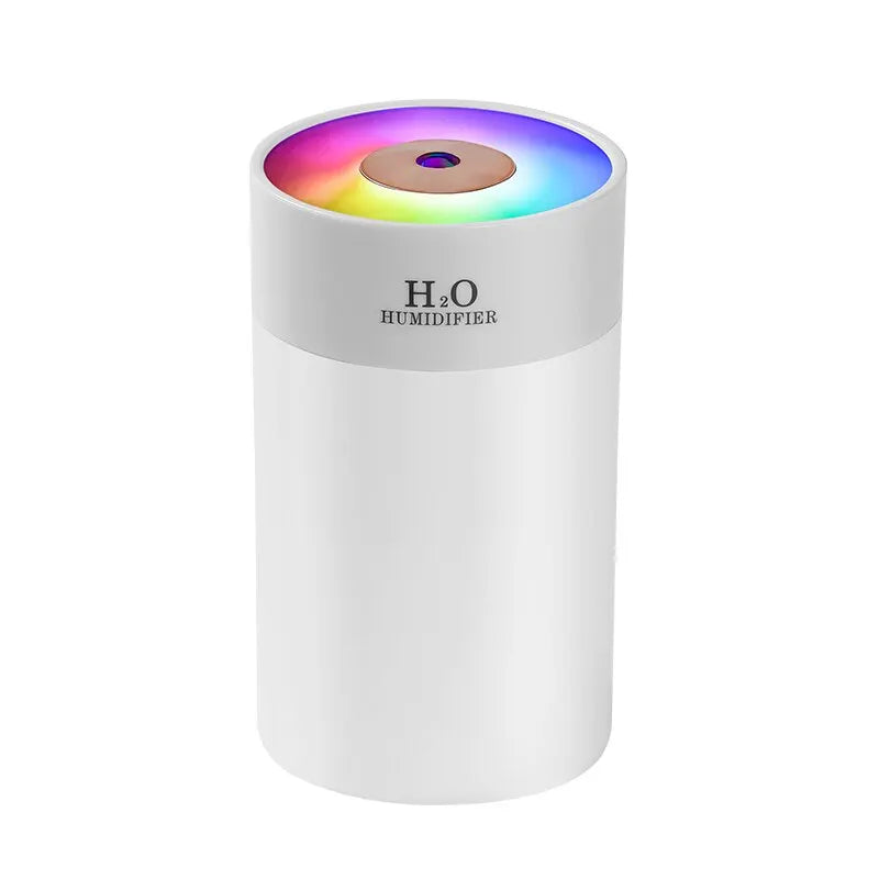 USB Mini Humidifier 260ml with 7-Color Night Light – Desk & Car