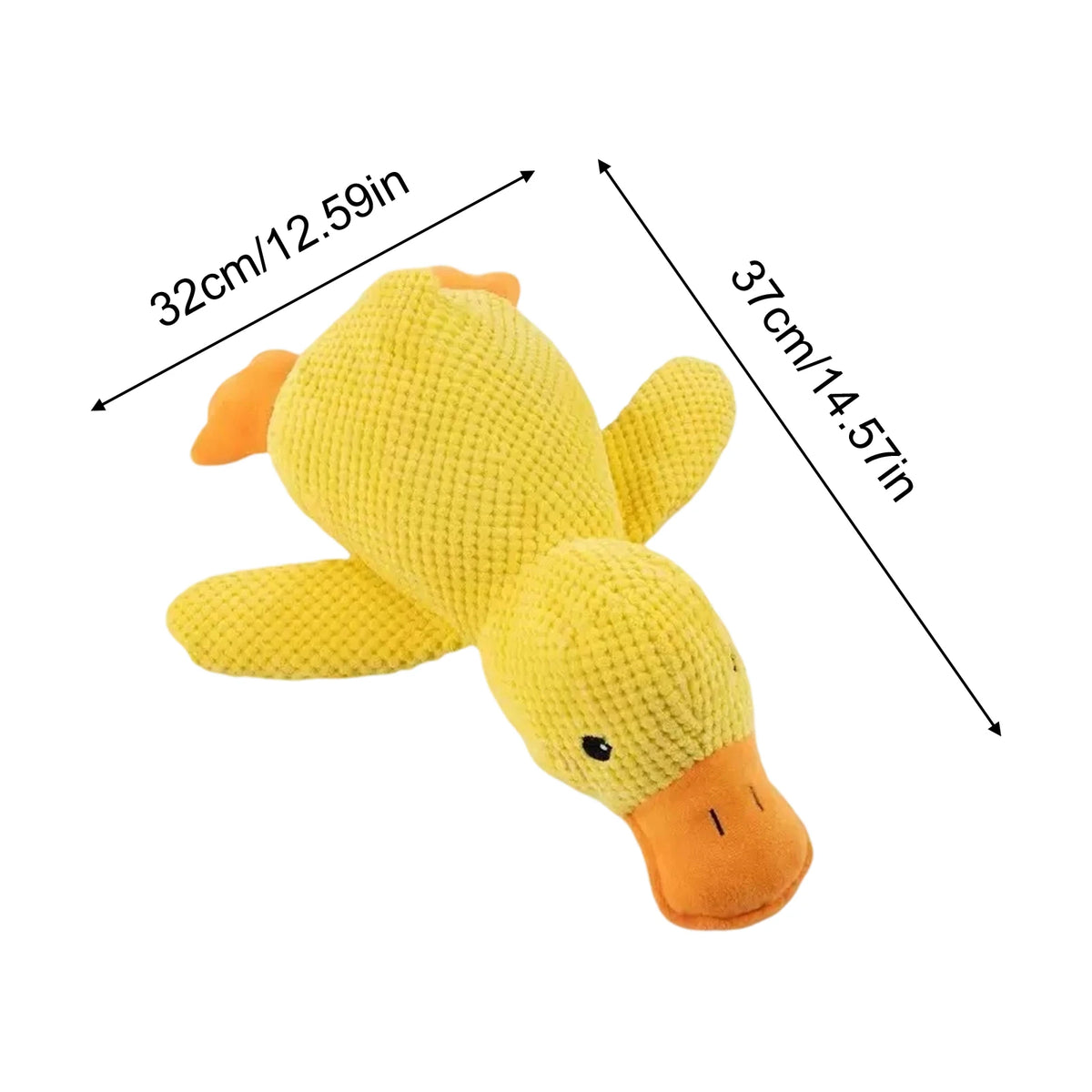 Plush Squeaky Duck Dog & Cat Toy – Chew-Resistant Cuddle