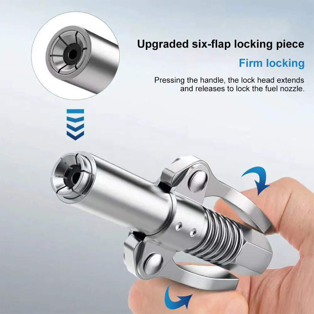 Grease Gun Coupler 10000 PSI Leak-Free Quick Release Nozzle
