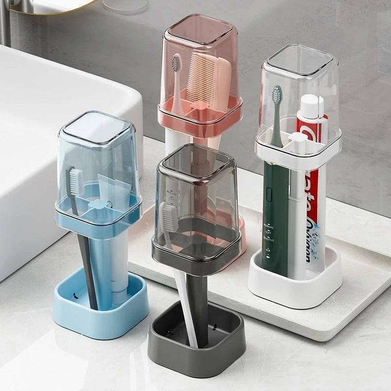 Space-Saving Toothbrush Holder with Dustproof Cover | VIBE