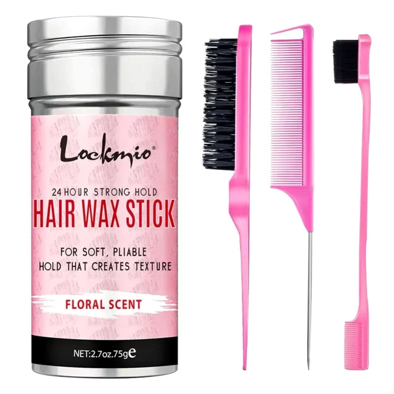 Women's Anti-Frizz Hair Styling Wax Rod & Pomade Kit