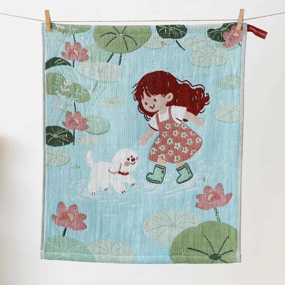 4-Layer Cotton Gauze Kitchen Hand Towel 34x40cm – Quick Dry