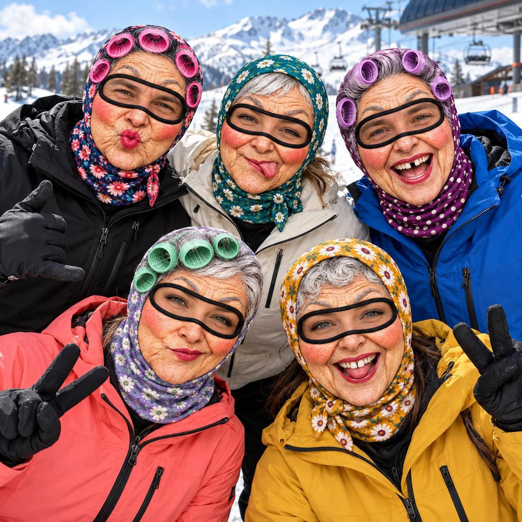 Funny Grandma Balaclava 3D Printed Full Face Ski Mask Women