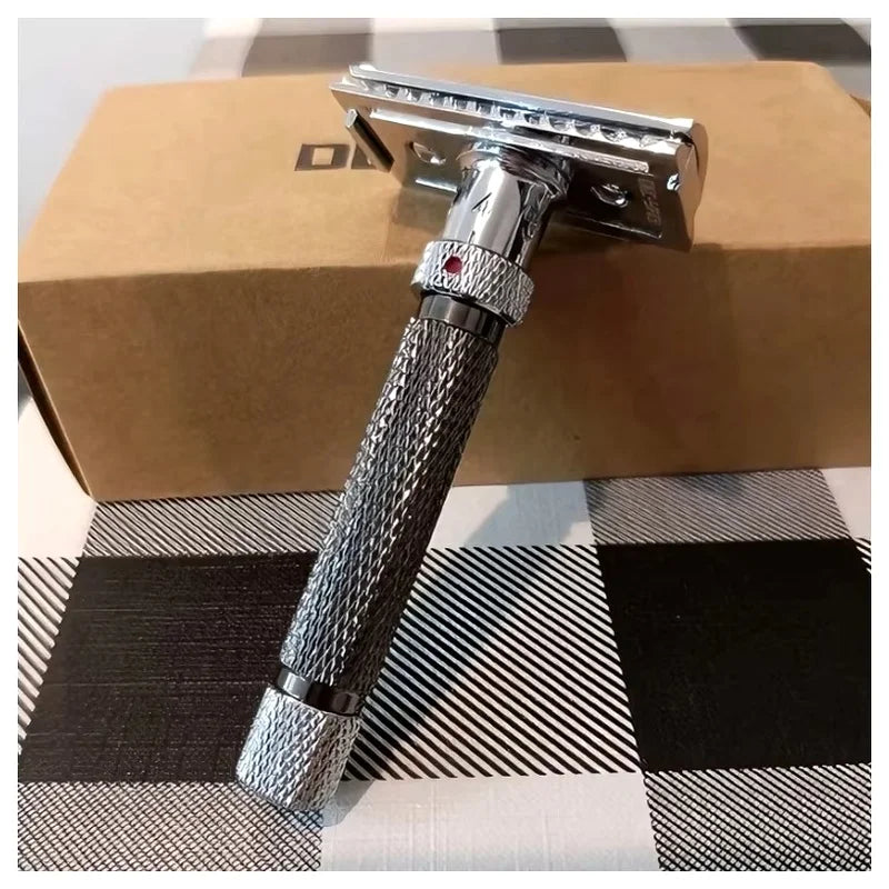 YAQI The Final Cut Adjustable Safety Razor – Chrome & Gunmetal