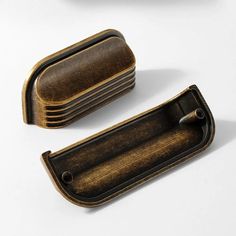 Zinc Alloy Hammered Cabinet Pulls – Brushed Gold Handles