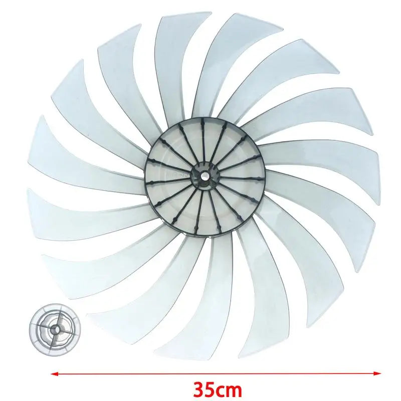 14-Inch Replacement Fan Blade with Nut – Quiet 35-Blade Universal Fit