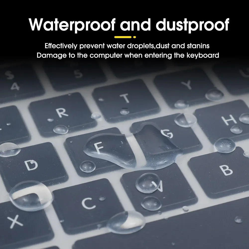 Universal Silicone Laptop Keyboard Cover 13–17 Inch Waterproof