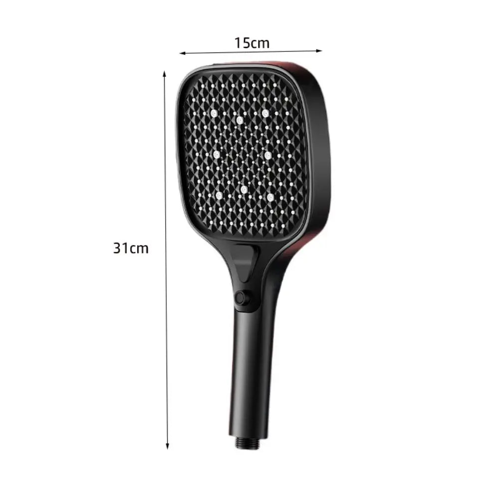 15CM Large Panel Shower Head – 4 Modes High Flow Pressurized