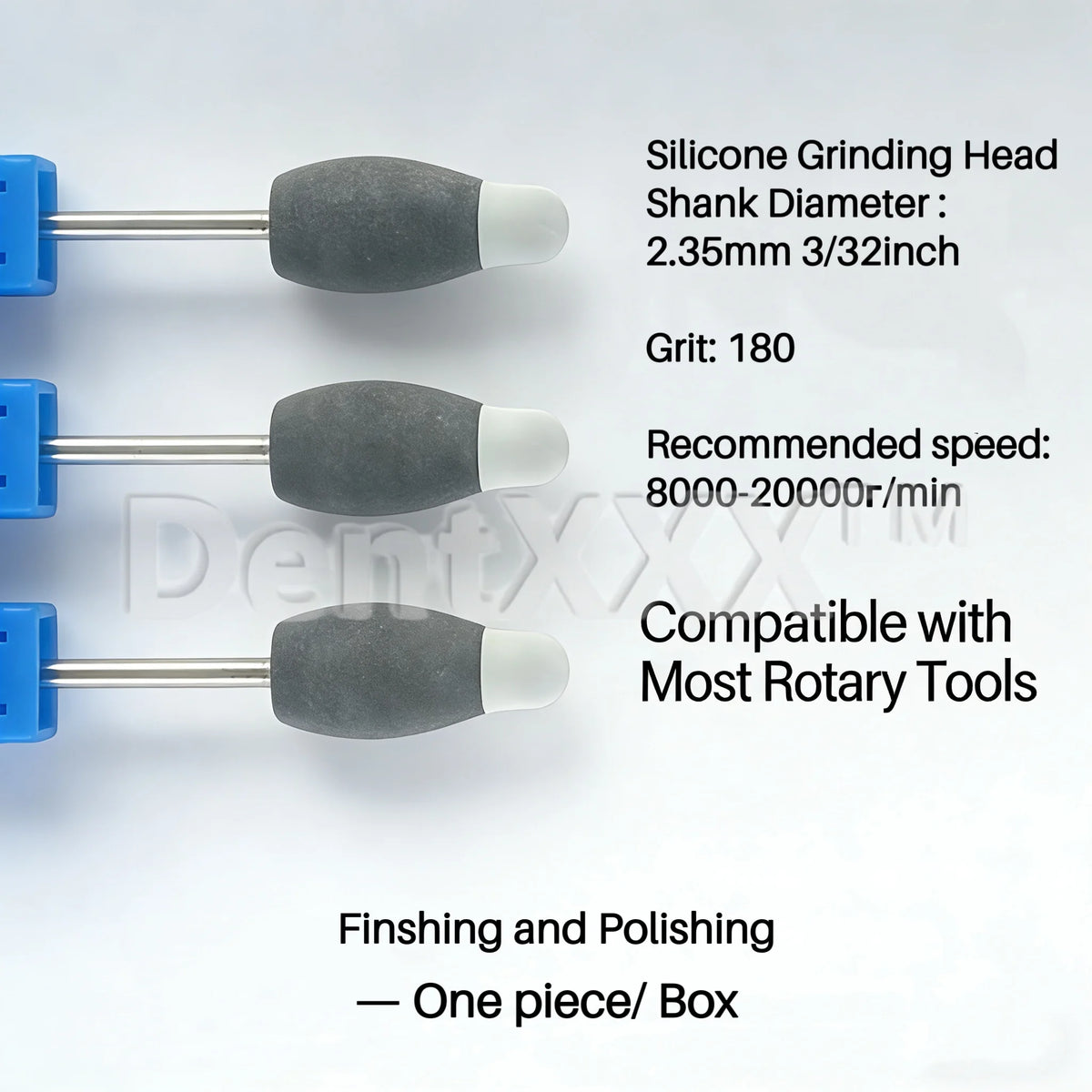 Silicone Grinding Head Set – Edge Trimming & Pre-Polishing Burs
