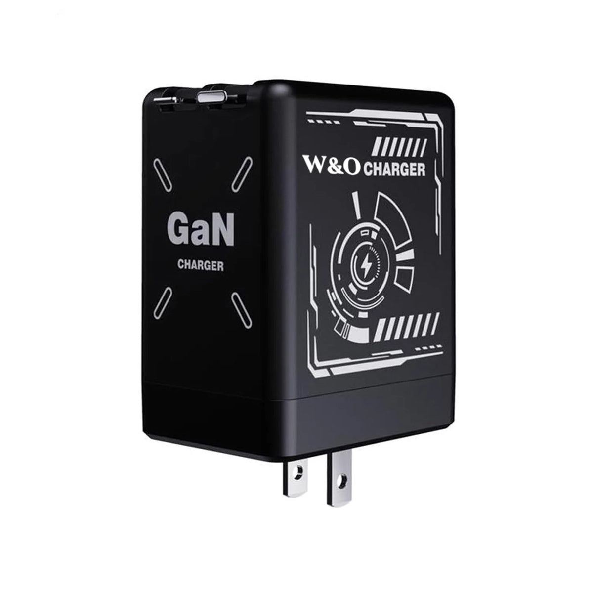 GaN 2-in-1 USB-C Fast Charger with Retractable Cable