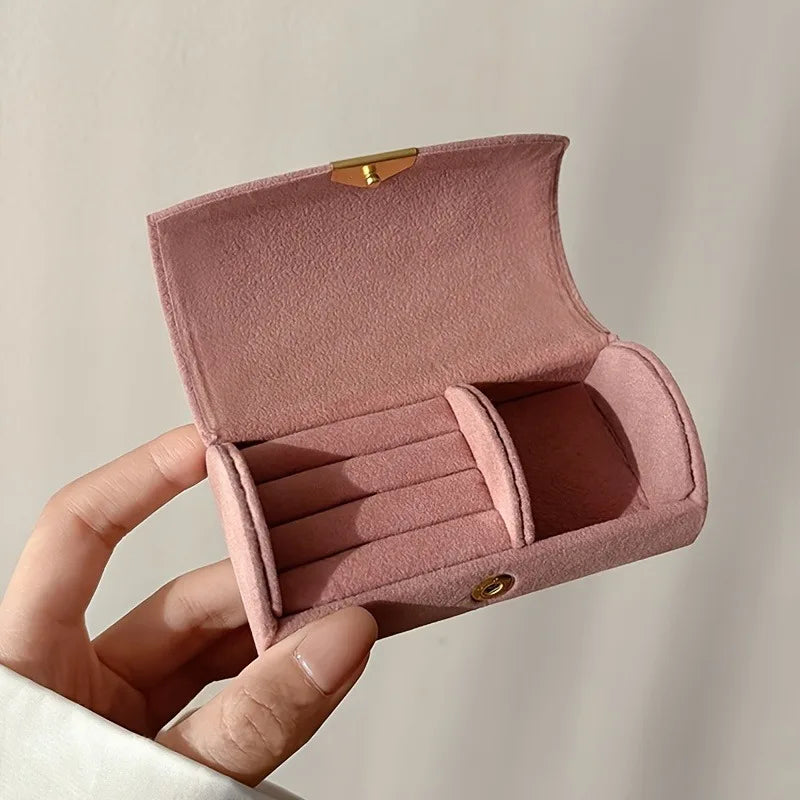 Premium Velvet Jewelry Storage Box – Portable & Gift-Ready