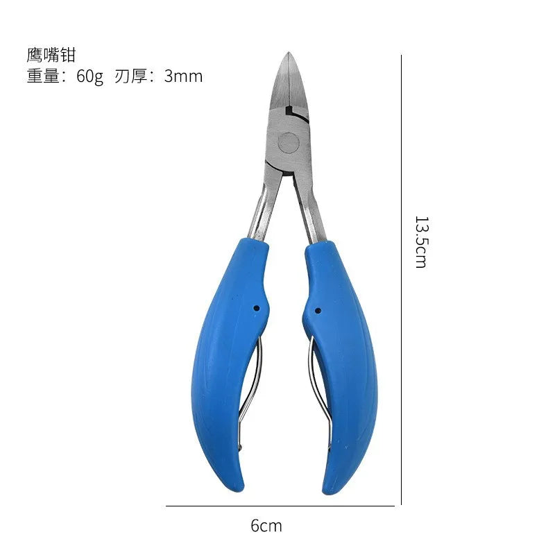 Professional Toenail Clippers Sharp Curved Blade Thick Nail Tool