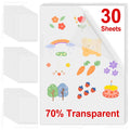 30-Pack A4 Printable Vinyl Sticker Paper – Glossy, Matte & Clear