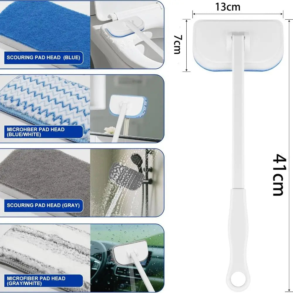 Long Handle Tub & Tile Scrubber Brush – No-Scratch Cleaner