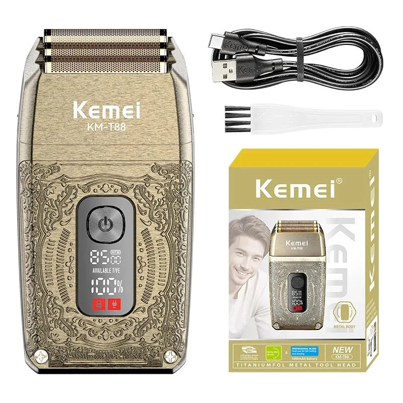 Kemei KM-T88 Triple Blade Foil Shaver 8500RPM Cordless Men