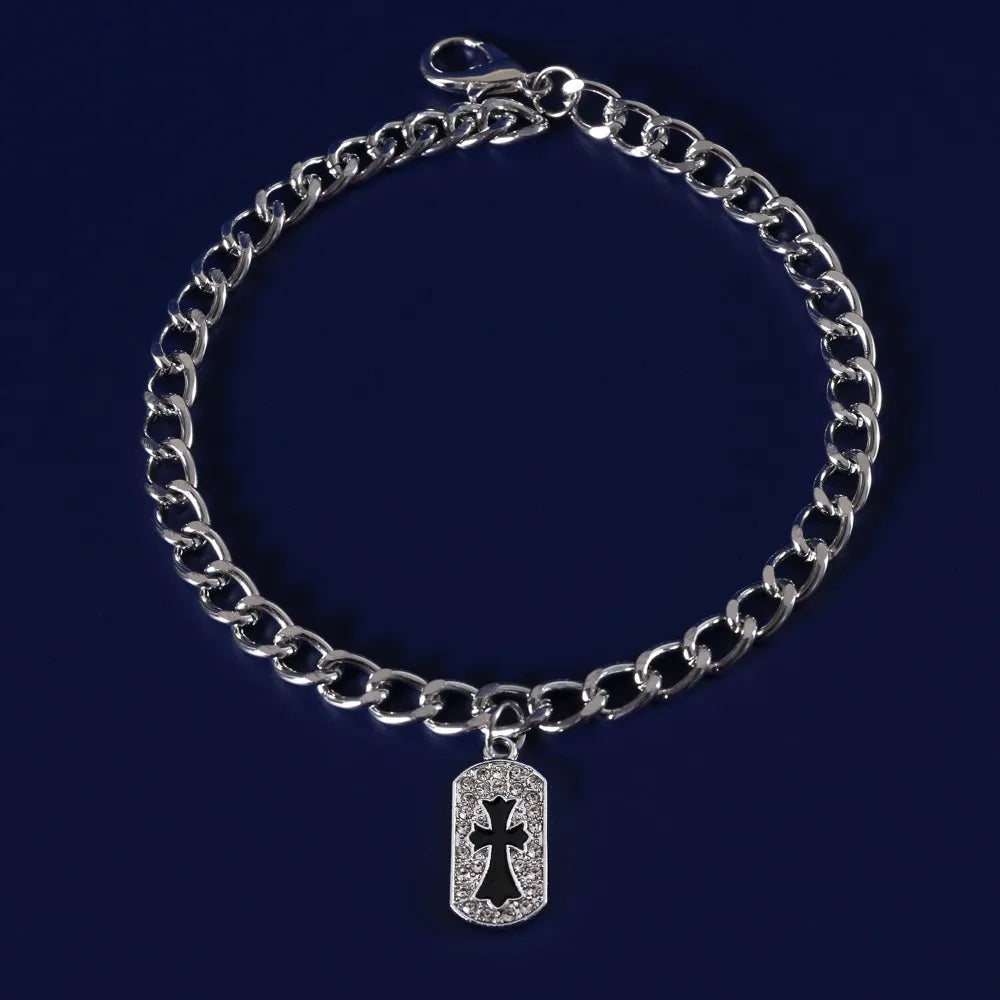 Zircon Cross Pendant Pet Necklace – Cat & Dog Collar Accessory