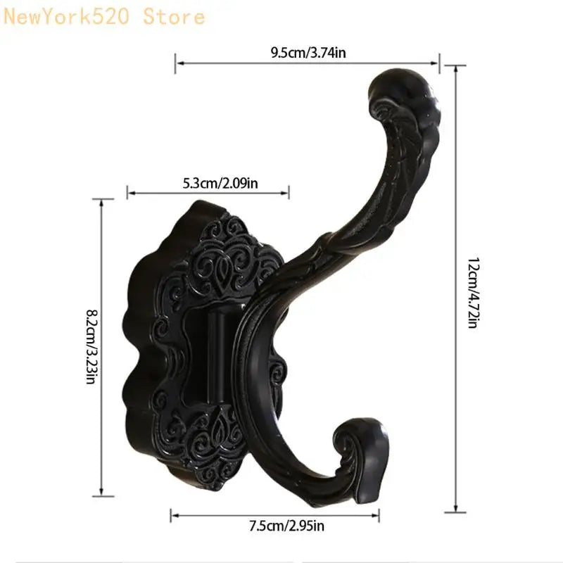 No-Drill Over-Door Hook 2-Pack – Aluminum Alloy Organizer