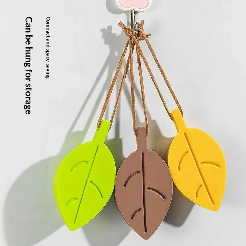 Silicone Leaf Door Stopper & Finger Pinch Guard with Lanyard