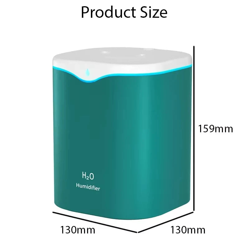 2000ml USB Cool Mist Humidifier & Aromatherapy Diffuser – Dual Spray