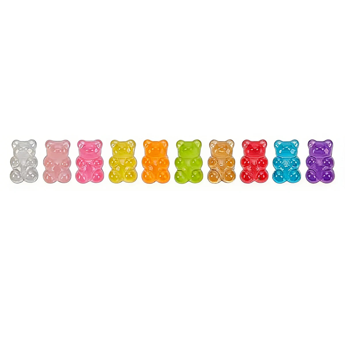 Teddy Bear Shoe Charms 10/20 PCS – 10 Colors Snap-On Clips
